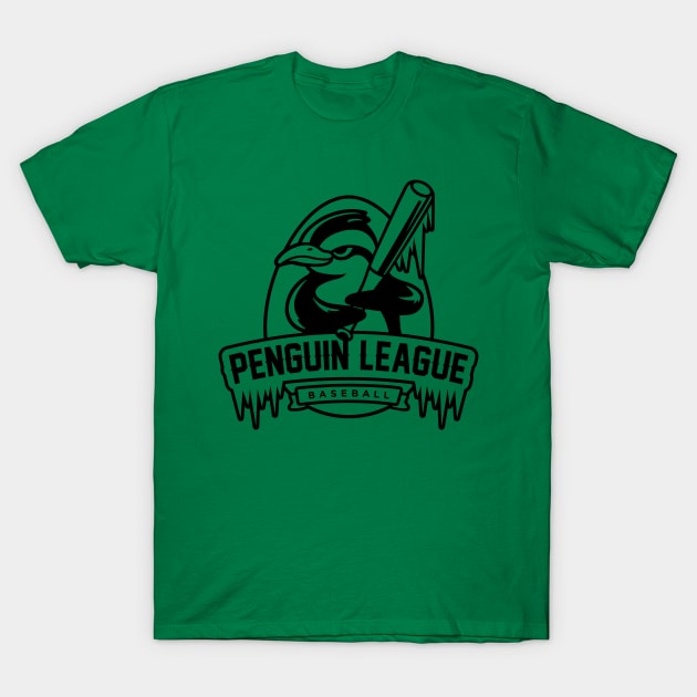 Penguin Baseball League T-Shirt by Hey Riddle Riddle